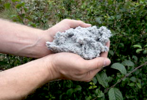 Zellulose Einblasdämmung als Flocke